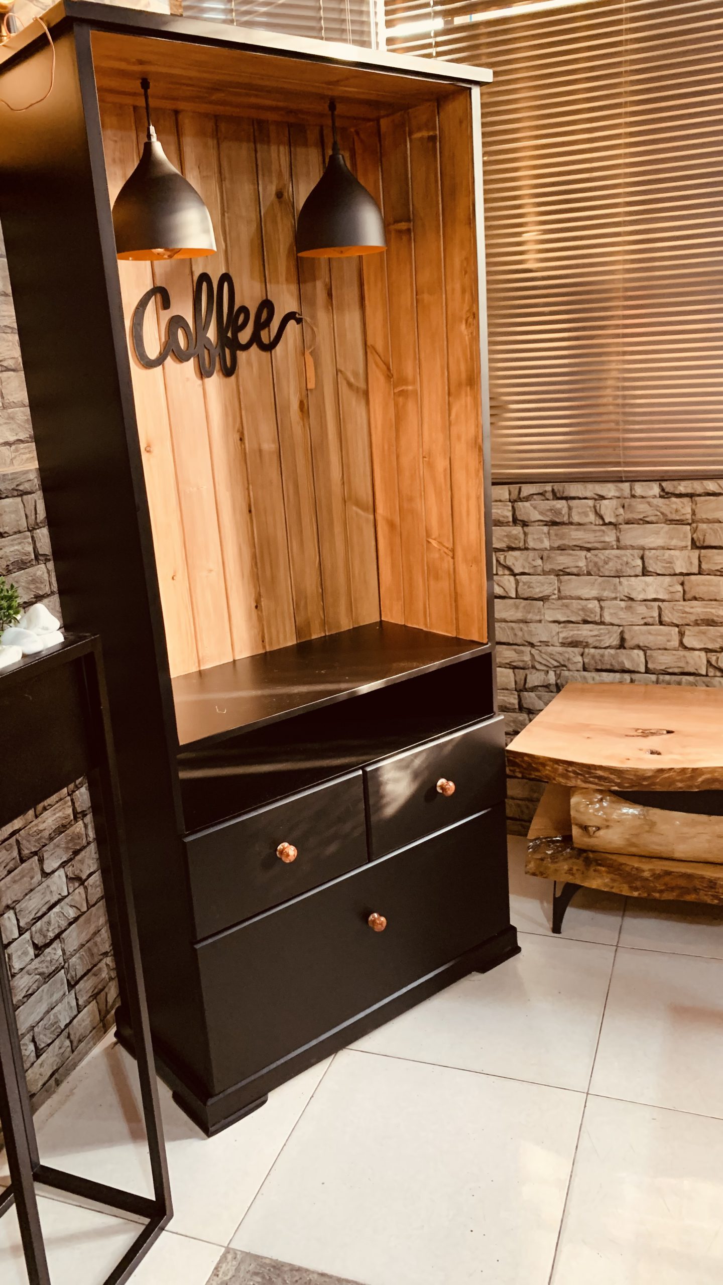 کافیبار چوبی خانگی