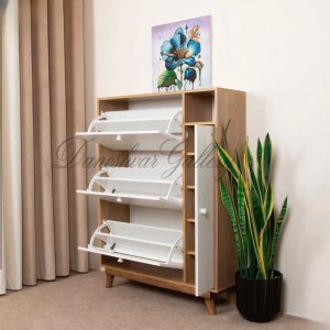 تمیز کردن جاکفشی چوبی